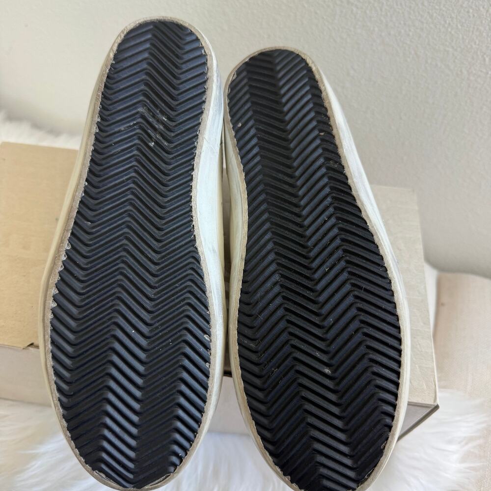 Golden Goose Superstar Sneaker White Leather Turquoise Stitching EU 38/8US - Picture 7 of 12